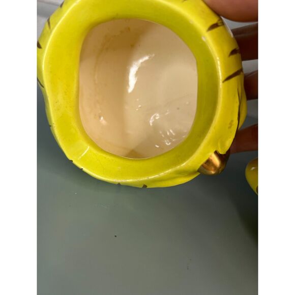 Vintage Garlic Keeper Anthropomorphic Jar Stinky Face Clothes Pin Nose - Picture 4 of 12